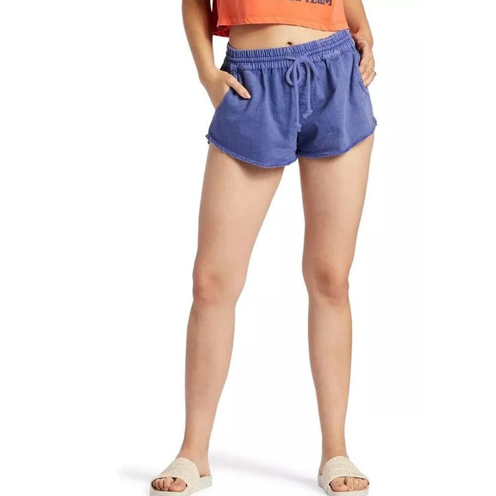 Roxy Scenic Route Elastic Denim Shorts‎ Blue Women's Size Small Brand New NWT.